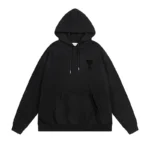 Ami Full Black Hoodie