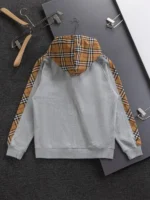 Burberry Gray Check Hoodie – Bild 5
