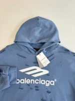 Balenciaga Blue Hoodie – Bild 9