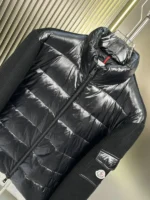 Moncler Shiny Black Jacket – Bild 5