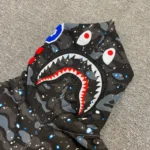 Bape Gray Pattern Hoodie – Bild 8
