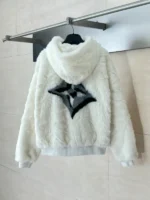 Louis Vuitton White Fur Hoodie – Bild 5