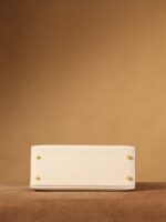 Kelly 25 Epsom Creme/Golden – Bild 5