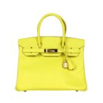 Limette Epsom Gold-Hardware 30 cm