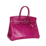 Rose Sheherazade glänzendes Porosus-Krokodil 35 cm – Bild 4