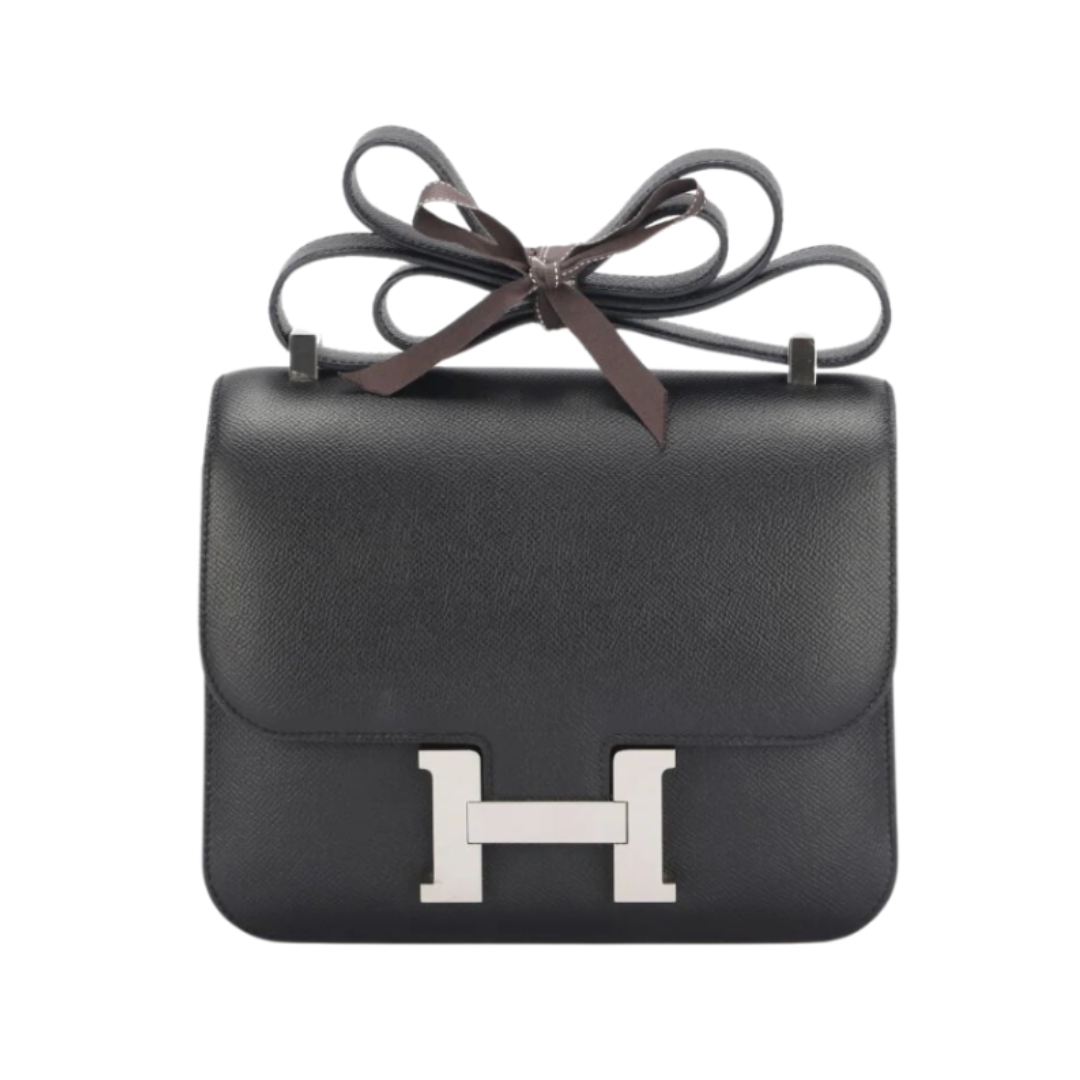 16-7.png Constance mit silberner Hardware Schwarz 19 cm – Bild 1