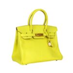 Limette Epsom Gold-Hardware 30 cm – Bild 2