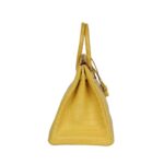 Mimosa Matt Porosus-Krokodil mit Gold-Beschlägen 35 cm – Bild 3