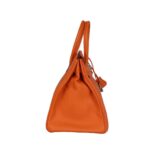 Orange Epsom mit Palladium-Beschlägen 35 cm – Bild 4