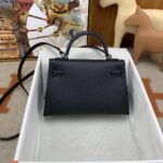 Kelly Epsom Schwarz/Silbern 20 cm – Bild 2