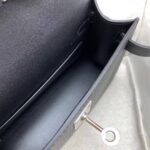 Kelly Epsom Schwarz/Silbern 20 cm – Bild 4