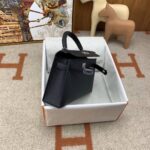 Kelly Epsom Schwarz/Silbern 20 cm – Bild 5