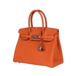 Orange Togo Palladium-Hardware 30 cm – Bild 2