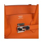Orange Epsom mit Palladium-Beschlägen 35 cm – Bild 2