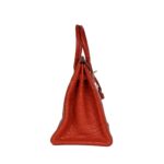 Sanguine Matt Alligator mit Gold-Beschlägen 35 cm – Bild 2