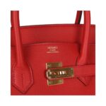 Rouge Tomate Togo mit Gold-Beschlägen 35 cm – Bild 2