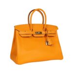 Jaune d'Or Candy Epsom mit Permabrass-Beschlägen 35 cm – Bild 4