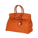 Orange Epsom mit Palladium-Beschlägen 35 cm – Bild 3