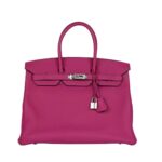 Rose Pourpre Togo mit Palladium-Beschlägen 35 cm