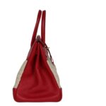 Rouge Vif Buffalo und Crinoline mit Gold-Beschlägen 35 cm – Bild 4