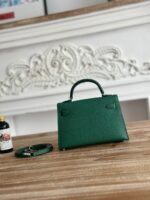 Kelly Mini Epsom Smaragdgrün/Silber – Bild 4