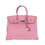 Bubblegum Togo mit Palladium-Beschlägen 35 cm