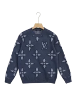 Textured Cotton Crewneck