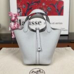 Picotin Lock Togo Gris Pantin 22 cm – Bild 2