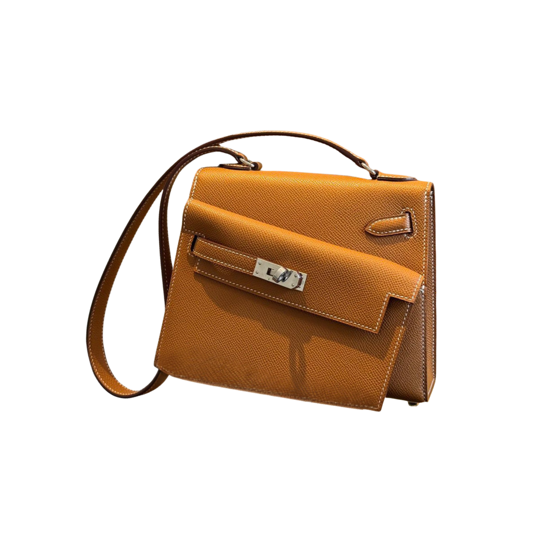 keyylly-hermes.png Hermes Kelly Desordre Braun 20 cm – Bild 1